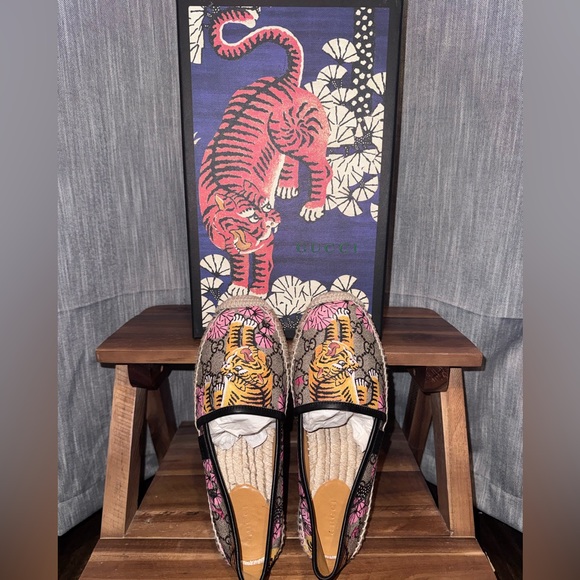 Gucci Bengal Tiger Flat Espadrille - Sz EU 36.5